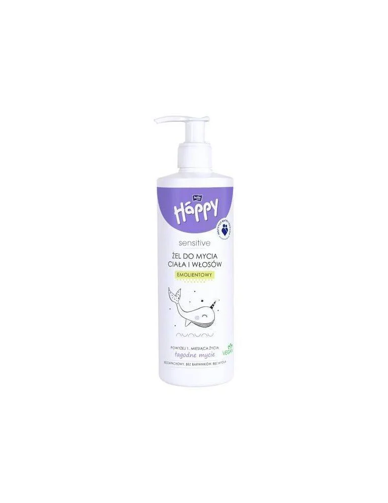 Gel pentru par si corp Bella Happy 2 in 1 pentru copii, 400 ml