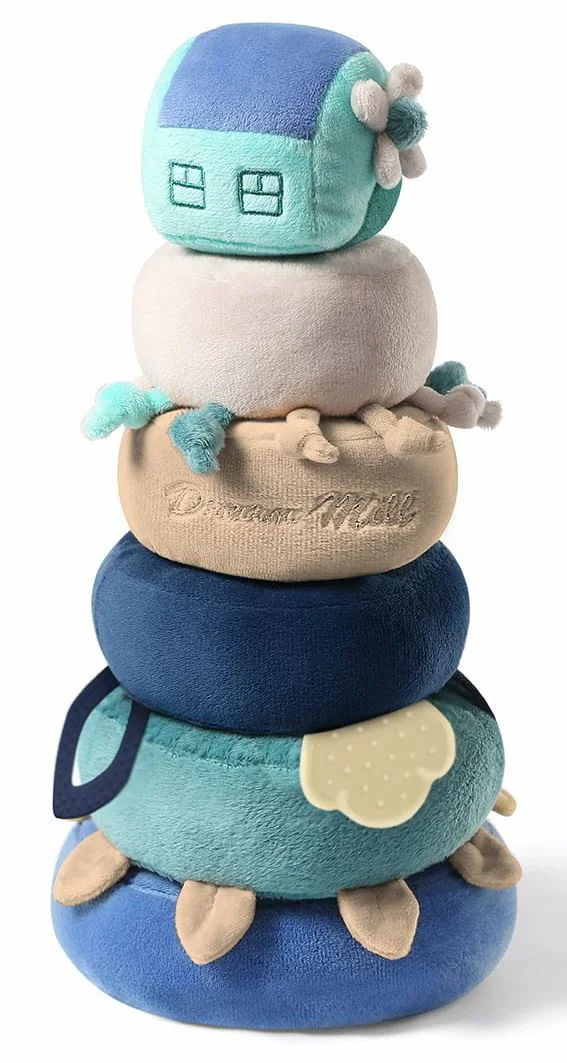 image for Piramida educativa moale BabyOno Dream Mill Albastru foto