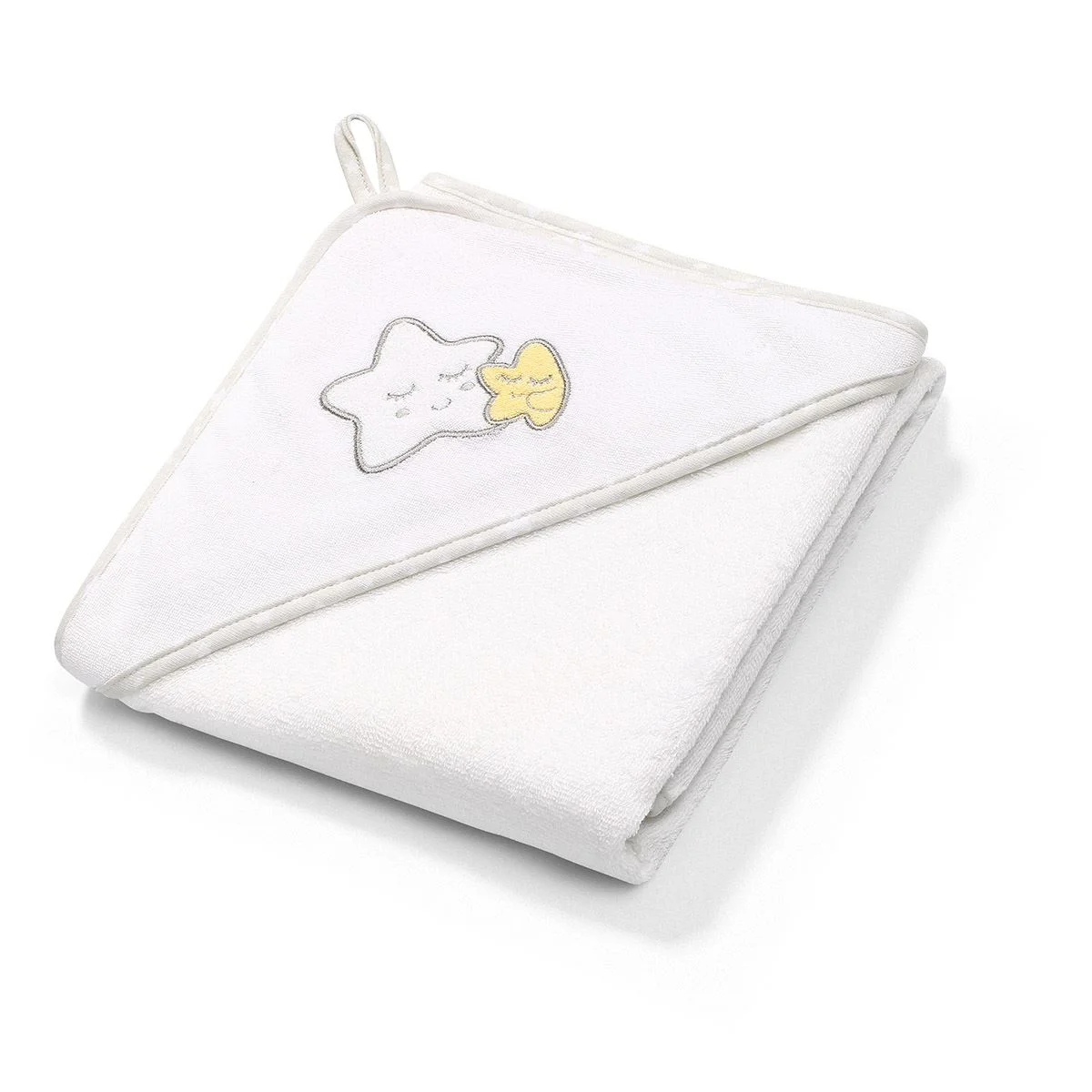 image for Банное полотенце для купанияс капюшоном BabyOno Белое, 85*85 см foto