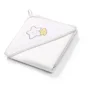 Банное полотенце для купанияс капюшоном BabyOno Белое, 85*85 см foto