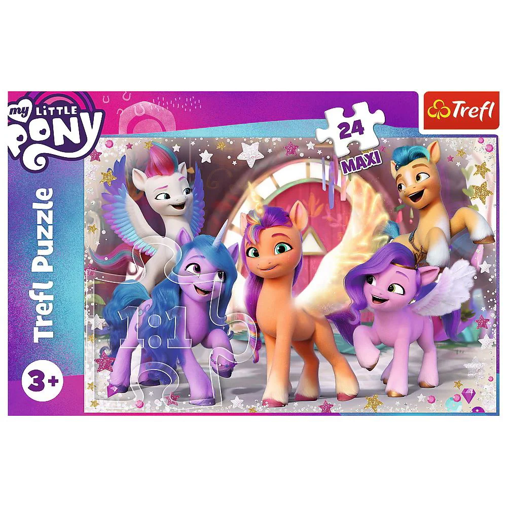 Puzzle Trefl The joy of the Ponies, 24 Maxi piese foto