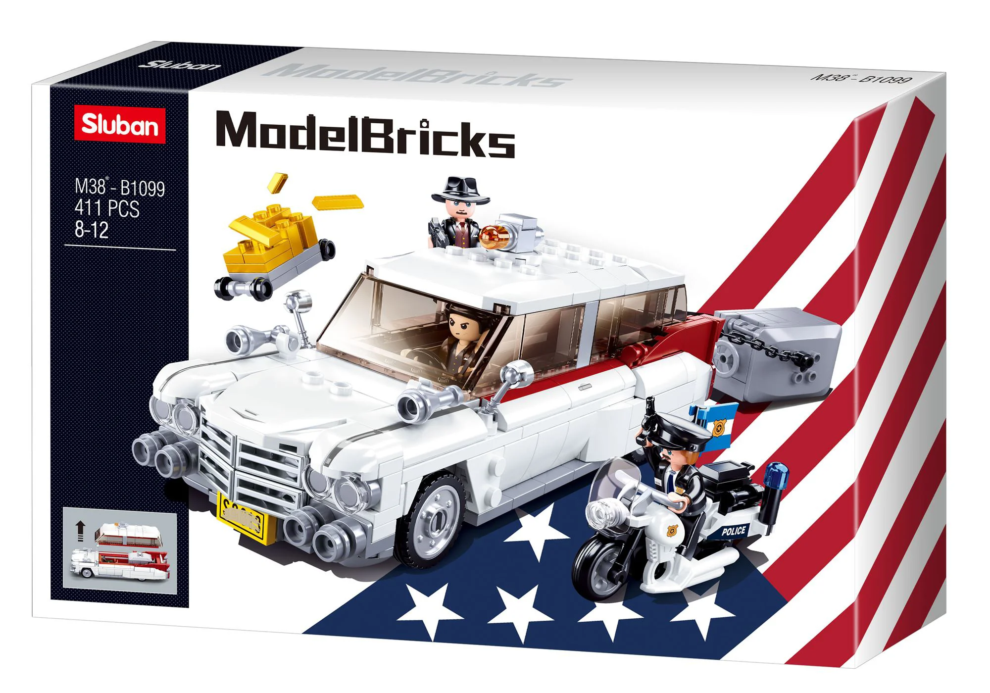 Constructor Sluban model bricks - Masina americana foto