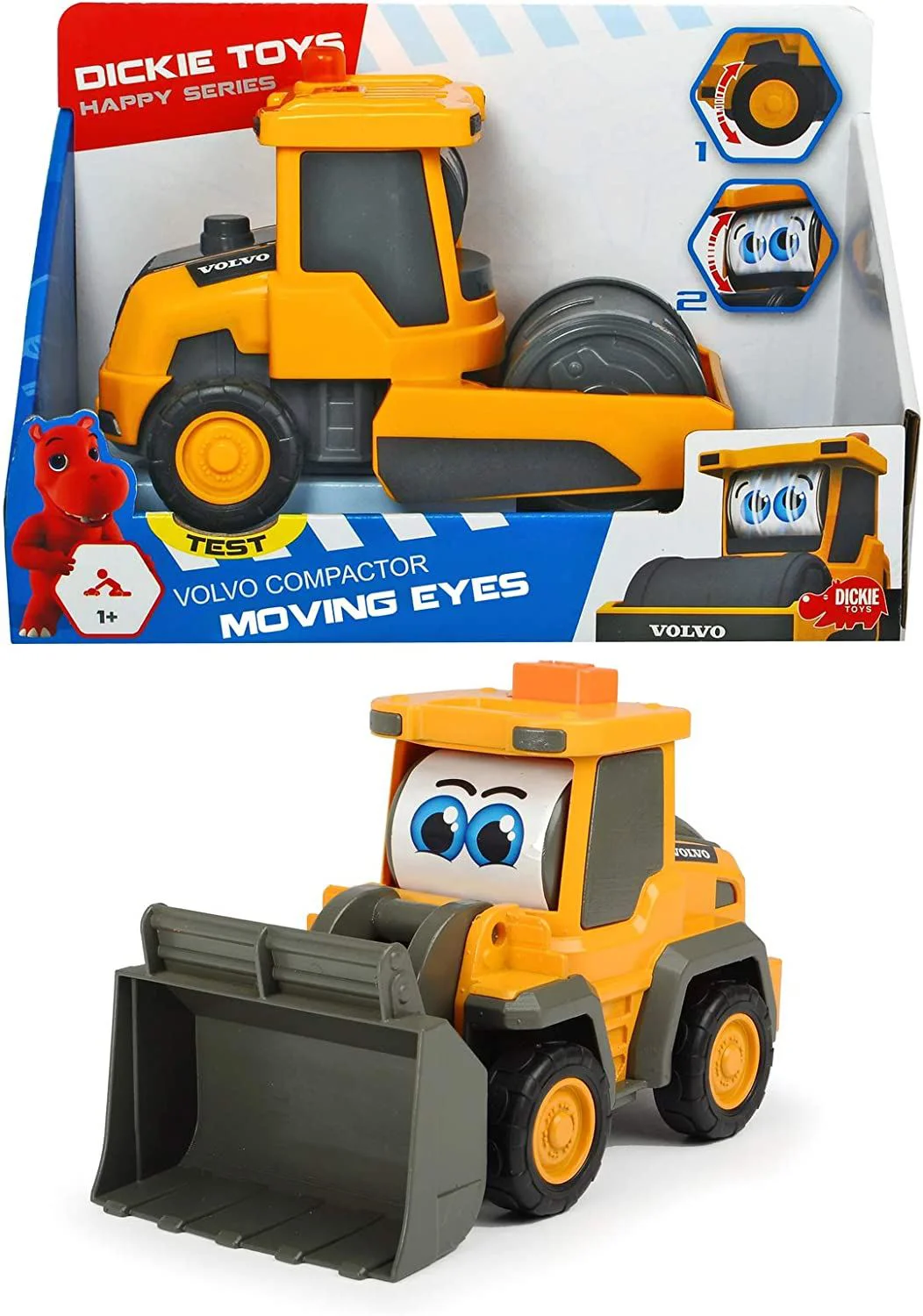 Masinuta Dickie Excavator Happy Volvo, 16 cm foto