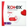 Ежедневные гигиенические прокладки Kotex Deo Super, 52шт.