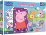 Puzzle Trefl Fericita Peppa Pig, 15 piese foto