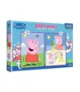 Puzzle Trefl Baby Ziua buna a Peppei,  2 x 10 piese Maxi