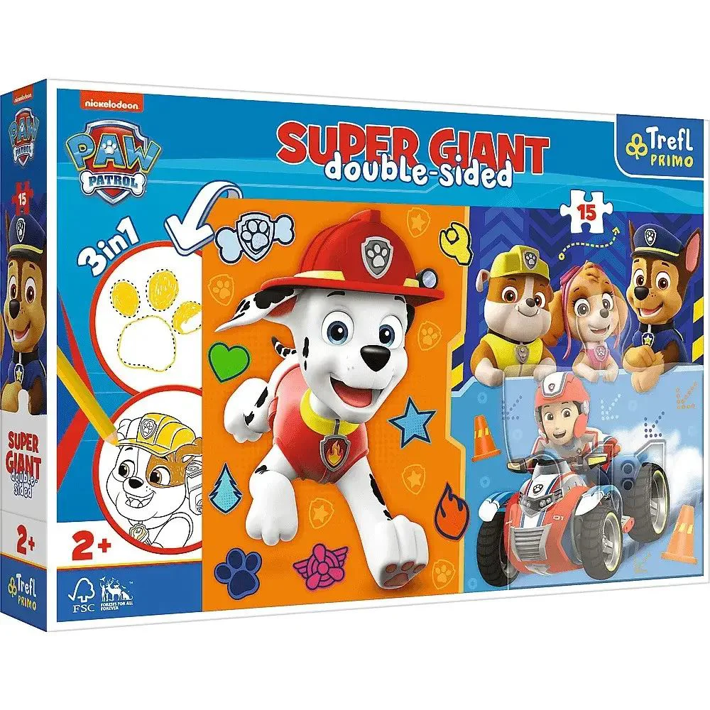Puzzle Trefl Intalniti Patrula catelusilor, 15 piese Giant foto
