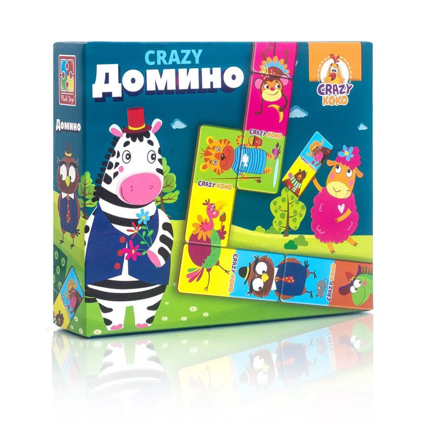 image for Настольная игра Vladi Toys Crazy Домино foto