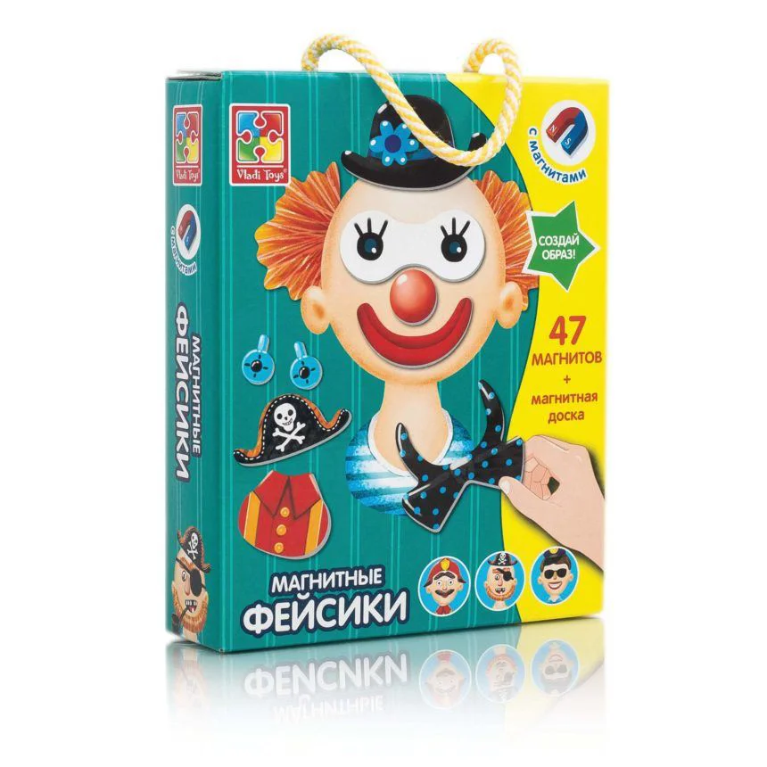Магнитная настольная игра Vladi Toys Украшаем лица