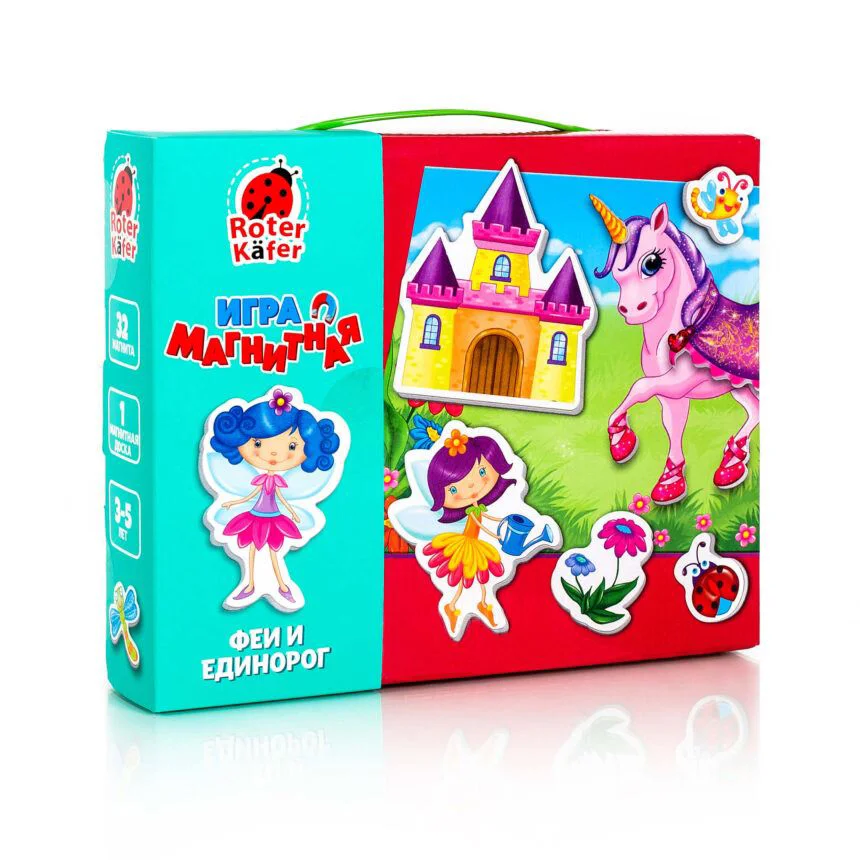 Joc magnetic Vladi Toys Zina si Unicornul, Roter Kafer