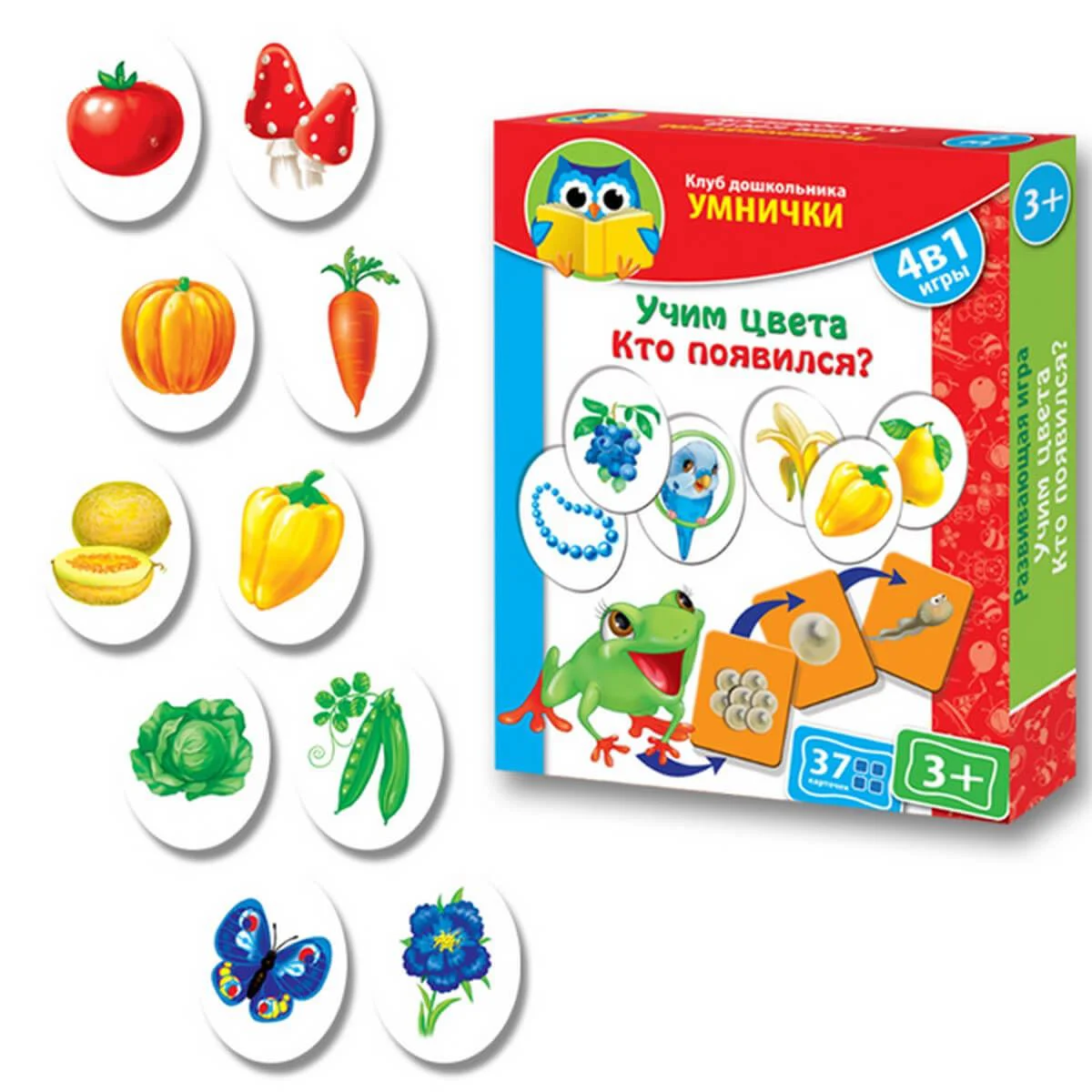 image for Joc educativ Vladi Toys 4 in 1 Invatam Culorile, Cine a aparut? foto
