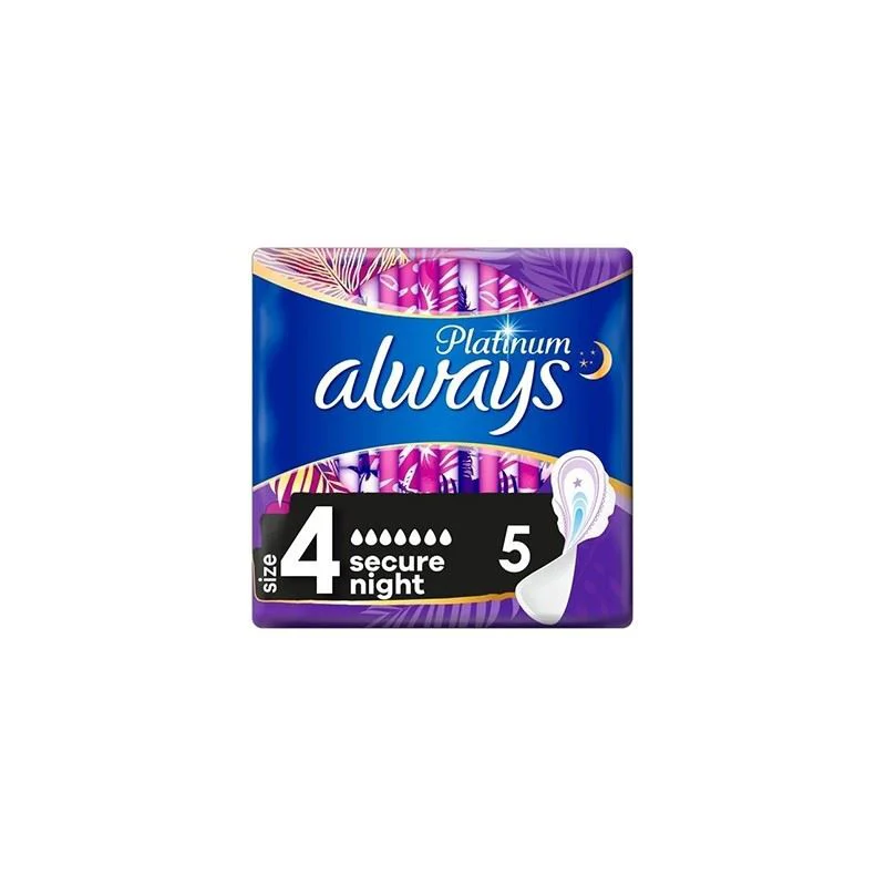 Absorbante Always Platinum Ultra Secure Night, 5 buc.