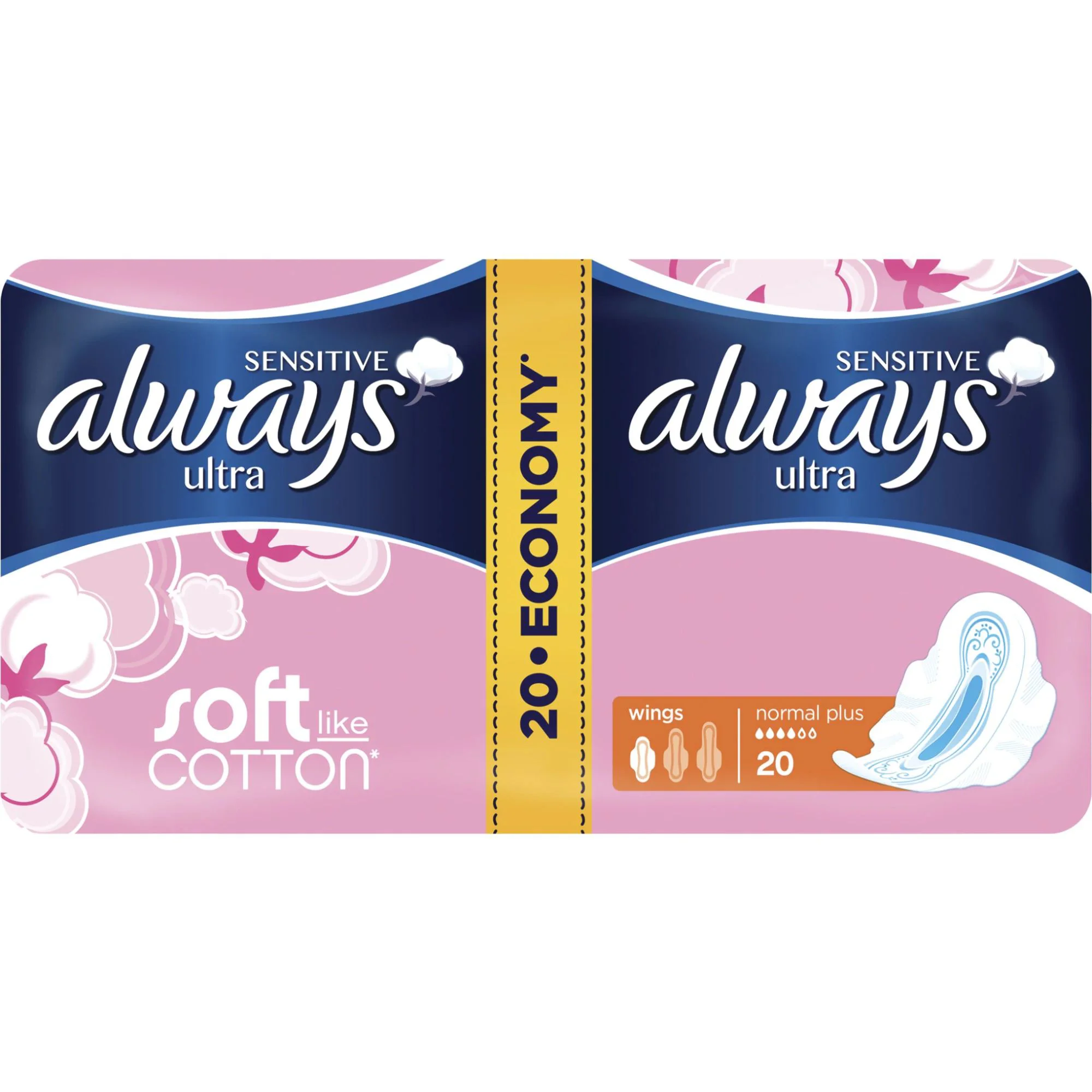 Absorbante Always Sensitive Ultra Plus Duo, 20 buc.