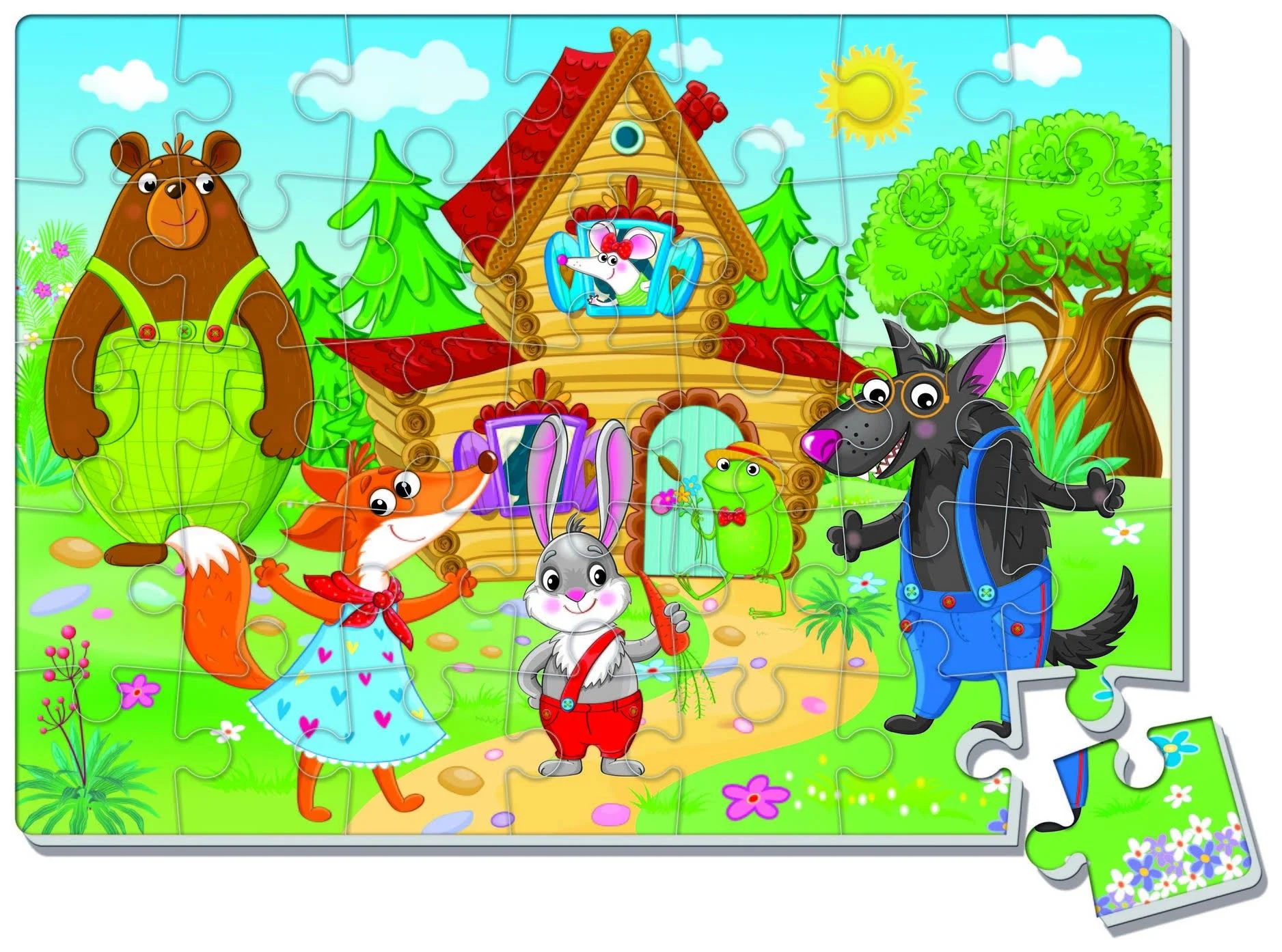 image for Puzzle moale Vladi Toys Casuta din povesti, A4, 35 piese foto