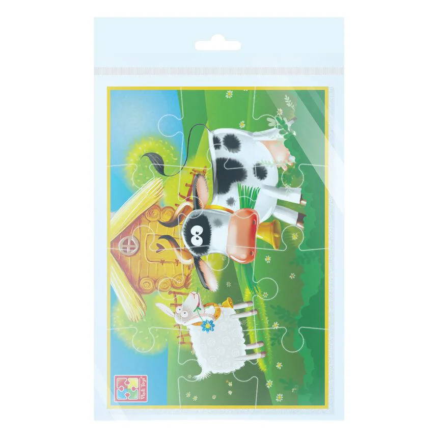 image for Puzzle moale Vladi Toys Ferma, А5, 12 piese foto