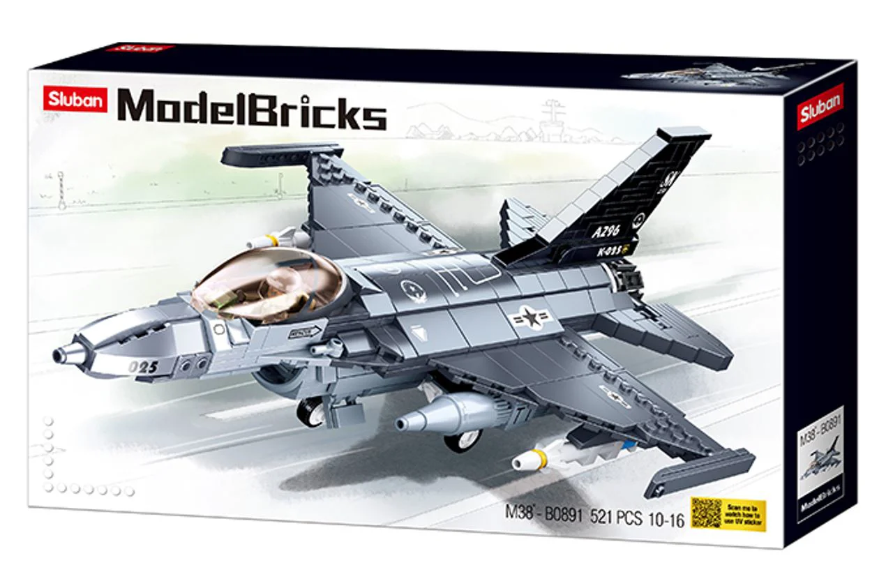 Constructor Sluban Model Bricks, F16C Falcon Fighter foto
