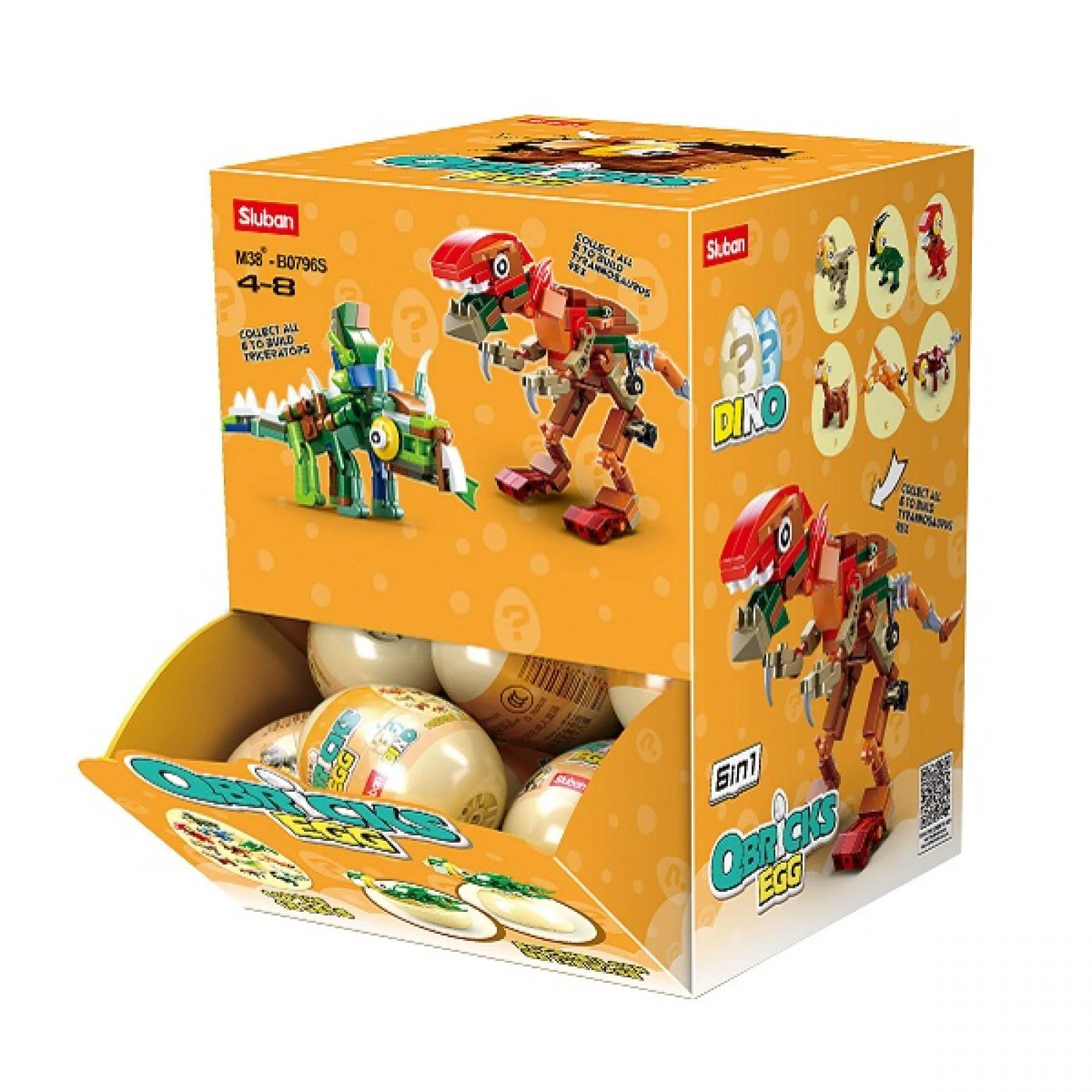 Конструктор Sluban Qbricks, Яйцо Дино