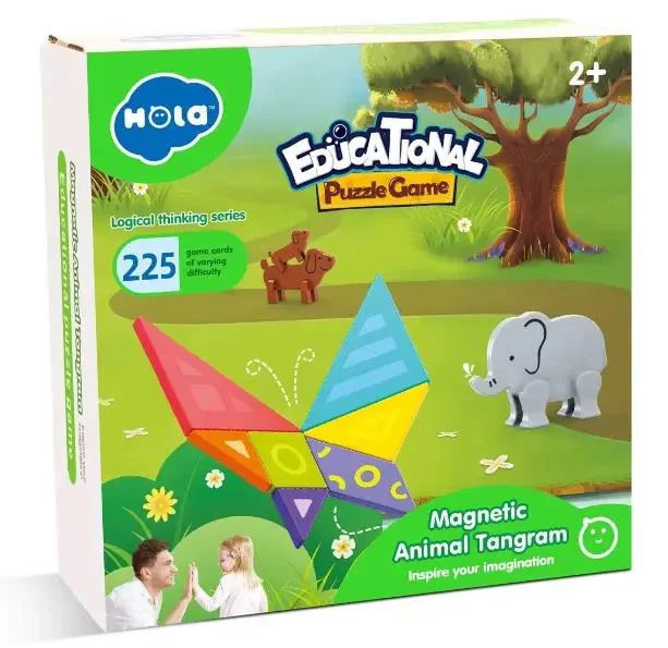 Головоломка с магнитами Hola Toys Животные foto