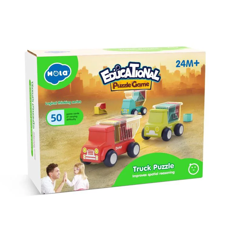 Puzzle educational Hola Toys Masinute foto