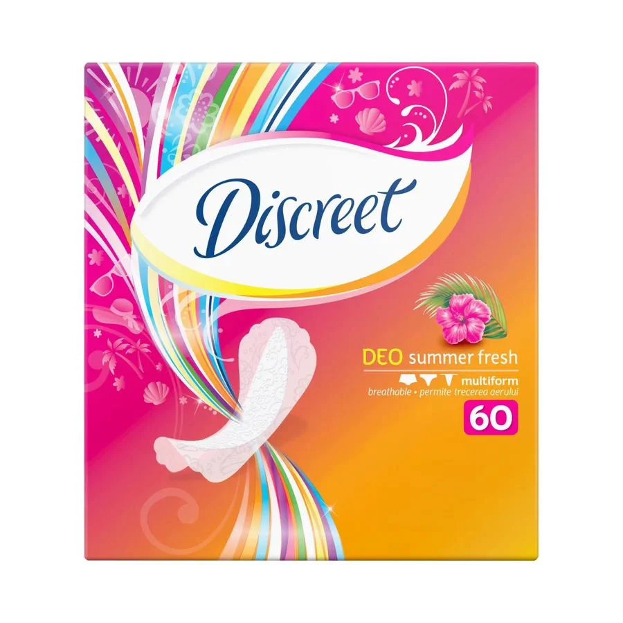 Гигиенические ежедневные прокладки Discreet Deo Summer Fresh, 60 шт.