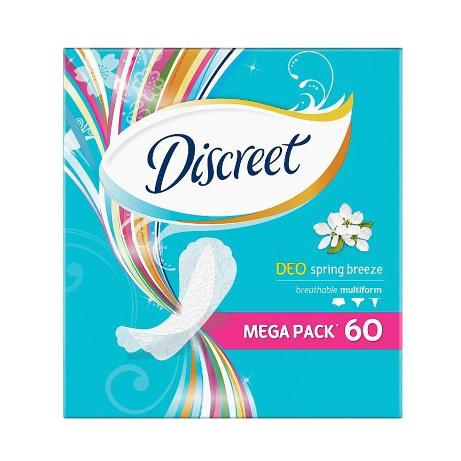 Ежедневные гигиенические прокладки Discreet Spring Breeze, 60 шт.