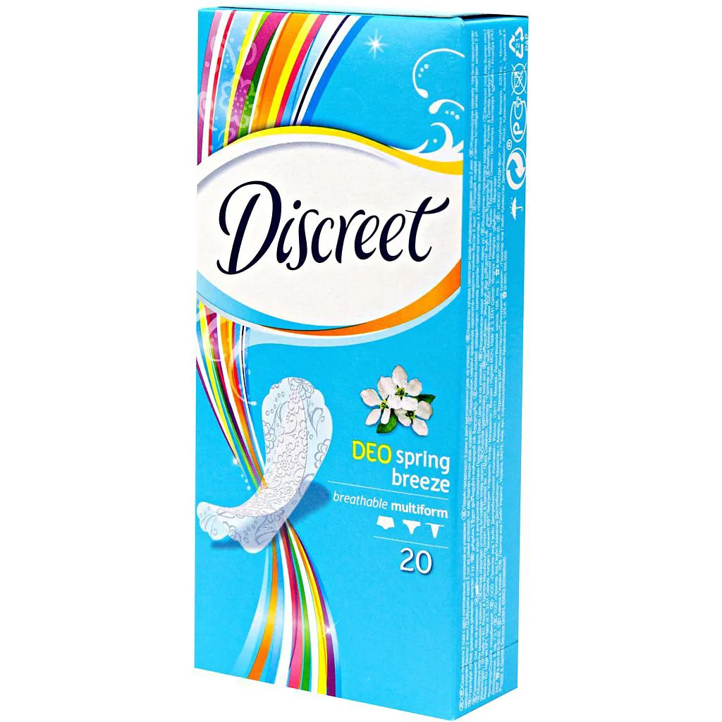 Ежедневные гигиенические прокладки Discreet Spring Breeze, 20 шт.