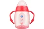Canuta cu manere si adaptor din silicon WeeBaby (6+ luni), 250 ml foto