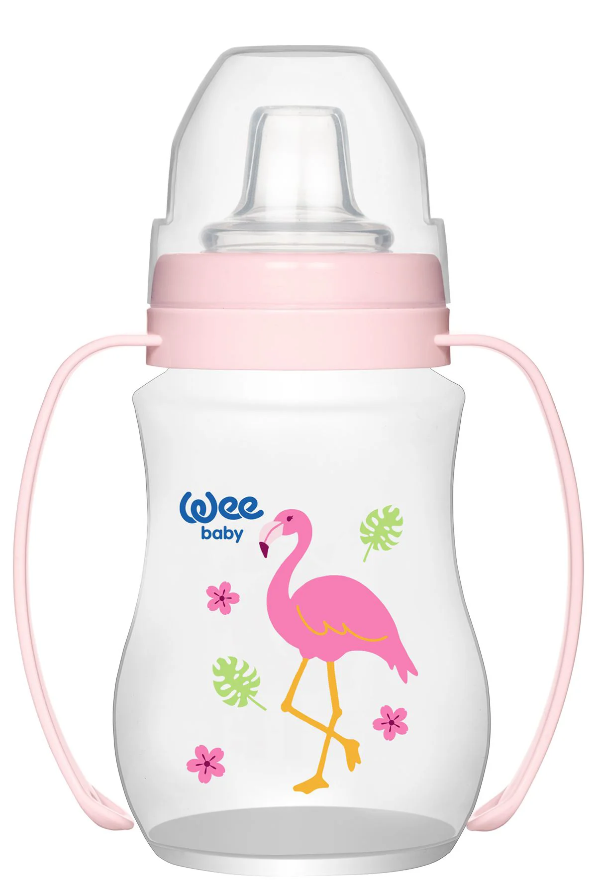 Canuta cu manere WeeBaby si adaptor din silicon (6+ luni), 250 ml foto