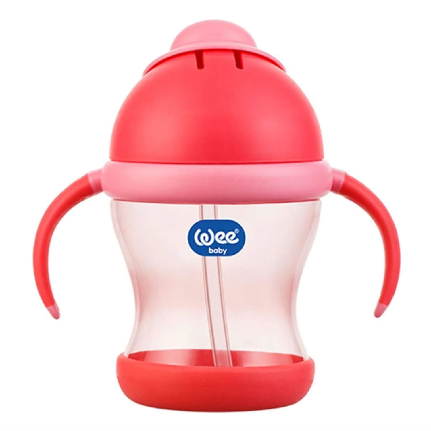 Canuta cu manere si pai WeeBaby (8+ luni), 200 ml foto