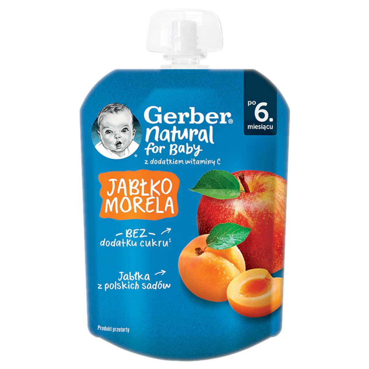 image for Пюре Gerber Яблоко и абрикос (6+ мес.), 80 г foto