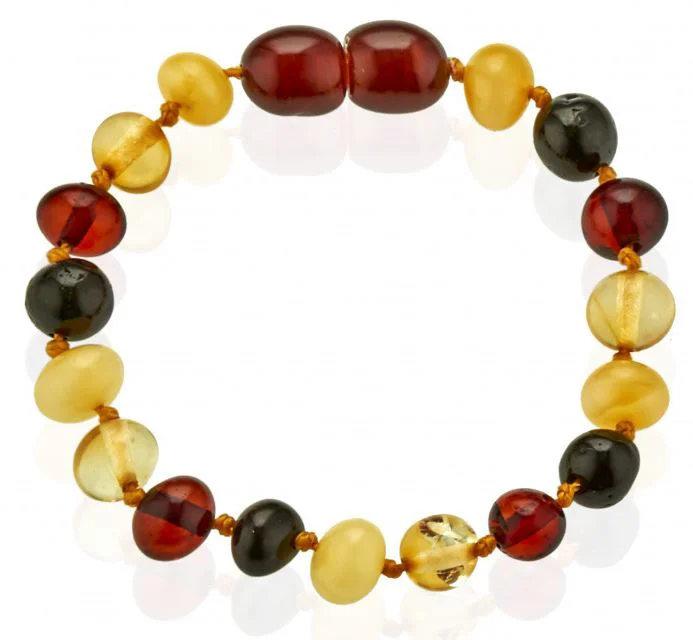 Янтарный браслет для младенцев BabyJem Multicolor