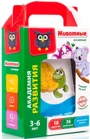 Joc educativ Vladi Toys Cartonase cu inel, Animale