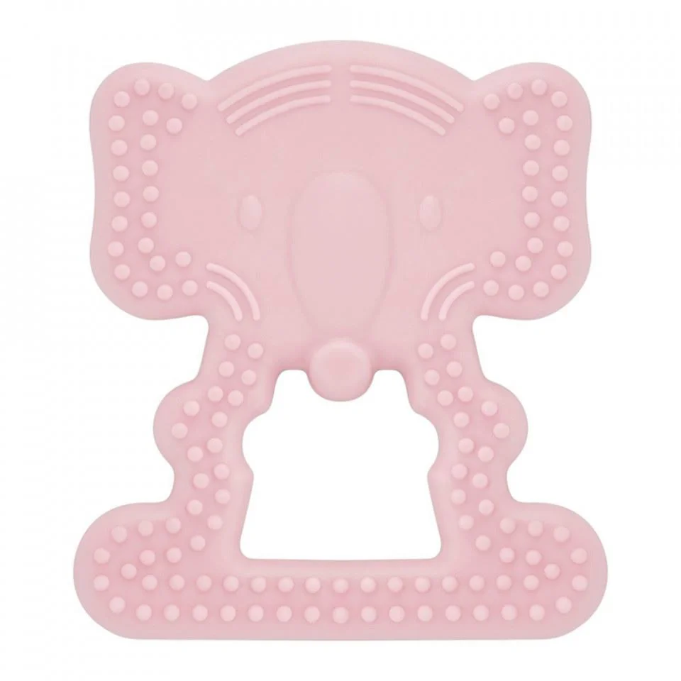 Inel gingival BabyJem Elefant Roz foto