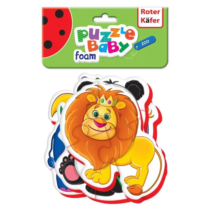 Магнитный пазл Baby Roter Kafer Зоопарк, 12 штук