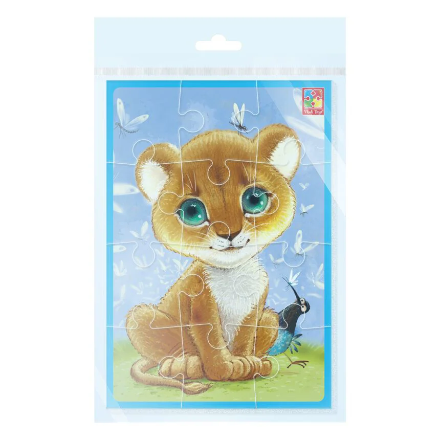 image for Puzzle moale Vladi Toys Leu A5, 12 piese foto