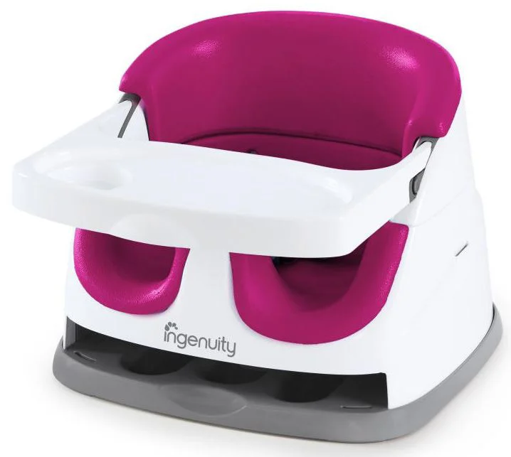 Scaun de masa 2 in 1 Ingenuity Pink Flambe