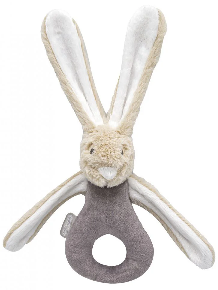 Мягкая игрушка-погремушка BabyJem Кролик Stone (3+ мес.)