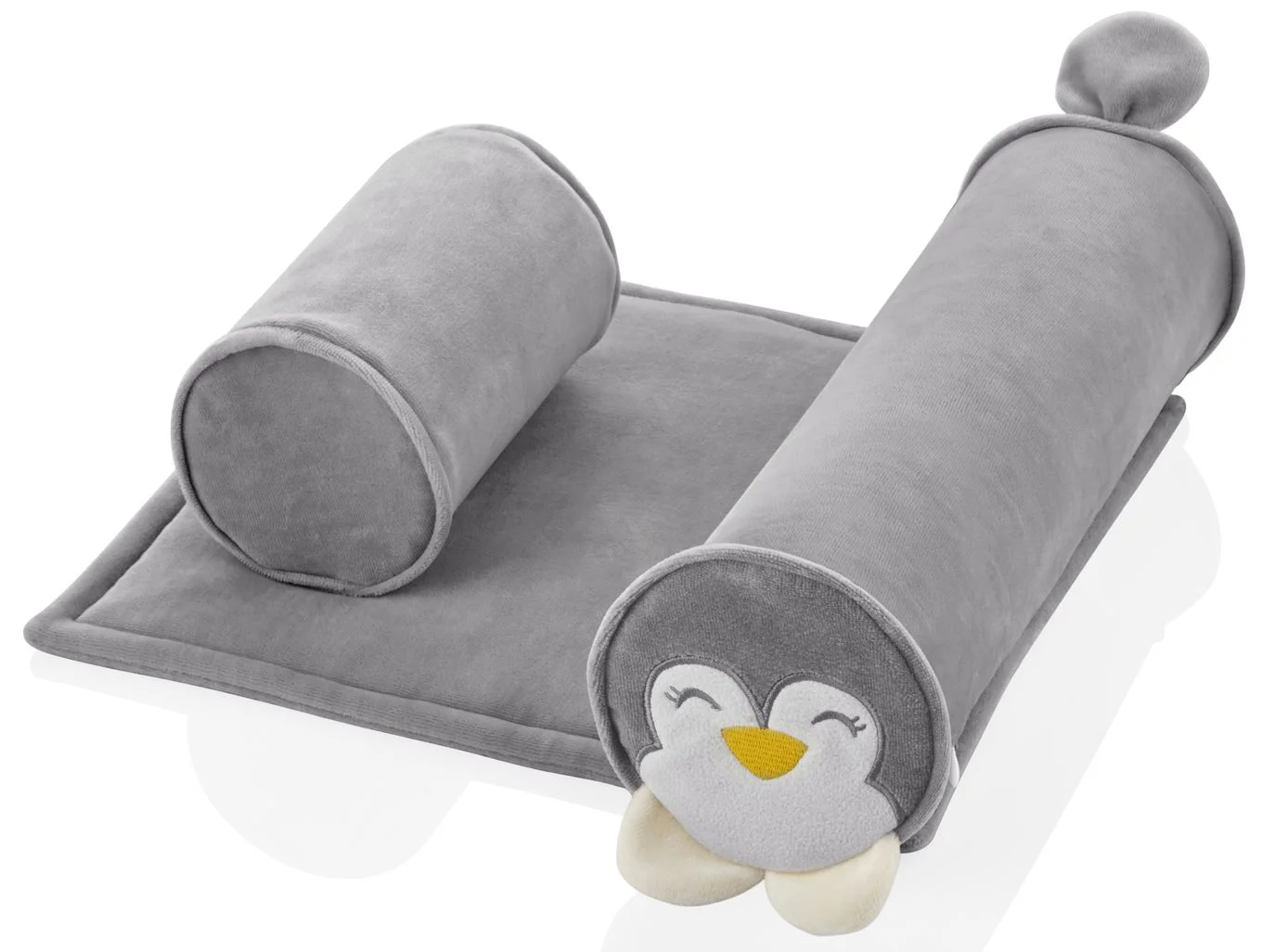 image for Подушка для позиционирования младенцев с защитой от перекручивания BabyJem Grey, 34x36 см foto
