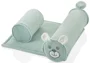 Pernuta pozitionator anti-rasucire pentru bebelusi BabyJem Menta, 34x36 cm foto