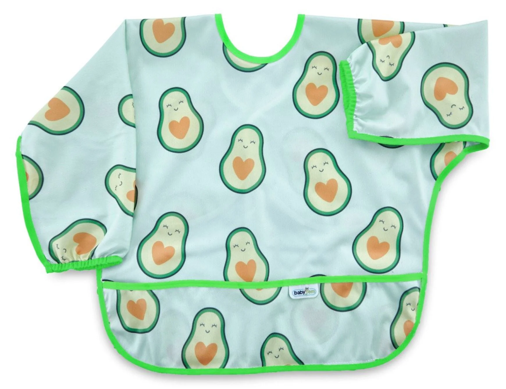 Sort cu maneci pentru activitati BabyJem Avocado, 33x74 cm