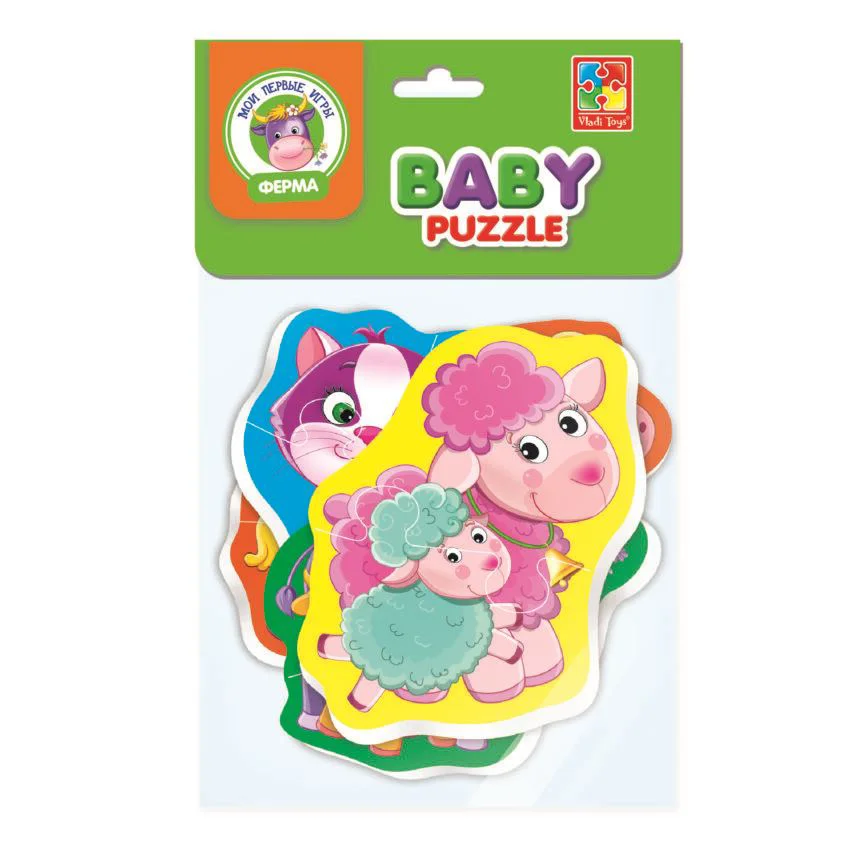 image for Puzzle Baby Vladi Toys Mama si puiul foto