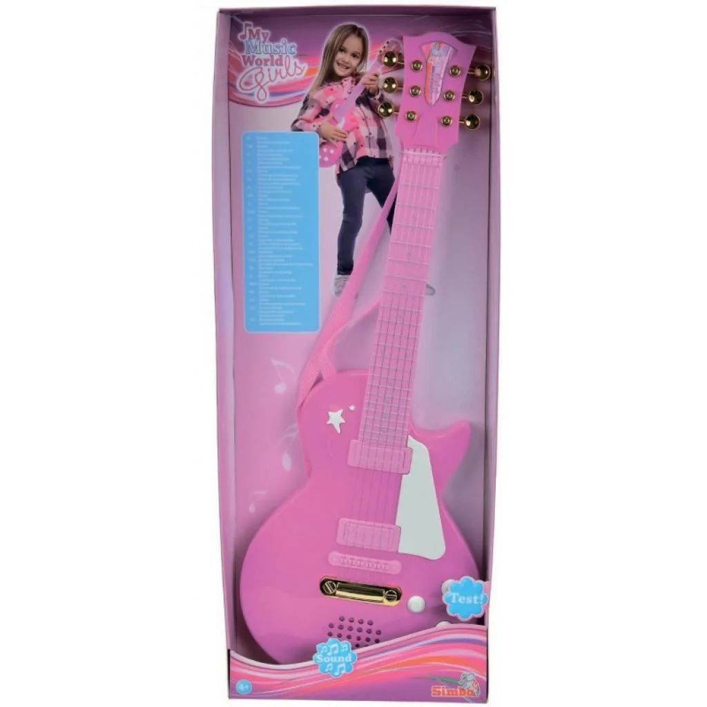 Jucarie Simba Chitara electronica, cu corzi metalice, 56 cm foto