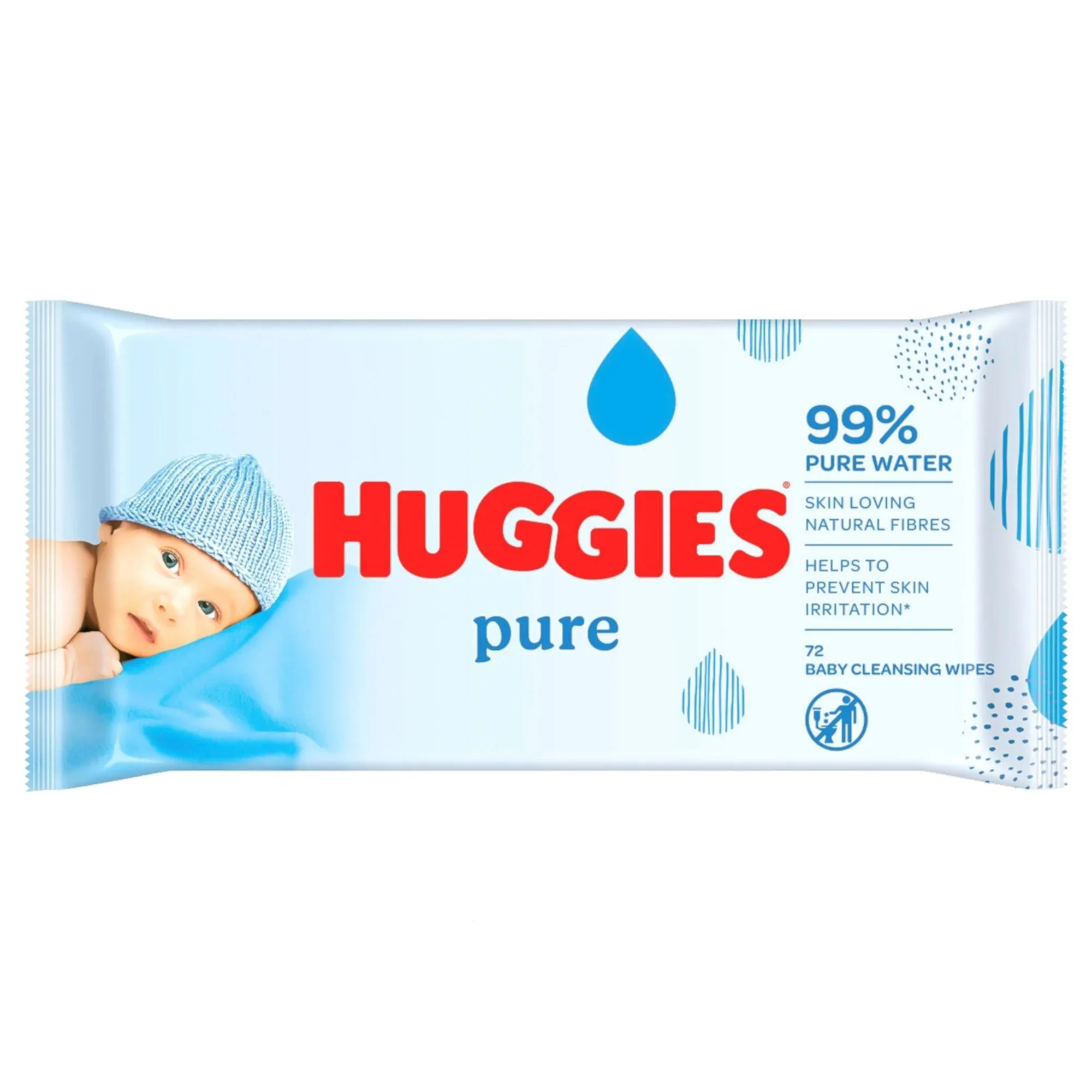 image for Servetele umede Huggies Pure, 56 buc. foto