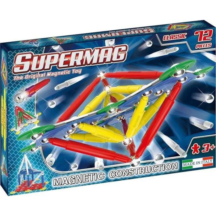 Магнитный конструктор Supermag Classic Primary, 72 шт.