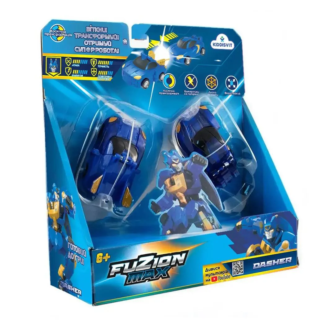 Игровой набор Transformers Машинки-трансформеры Fuzion Max, Дашер