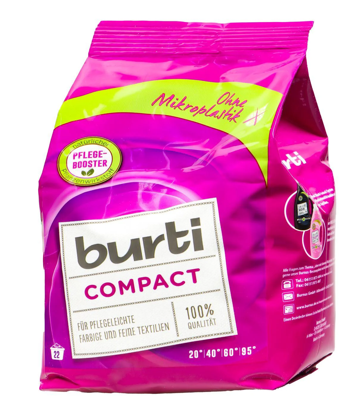 Detergent concentrat pentru rufe colorate si delicate Burti, 1.1 kg foto