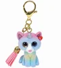 Jucarie breloc TY Mini Boos Pisica Heather, 10 cm foto