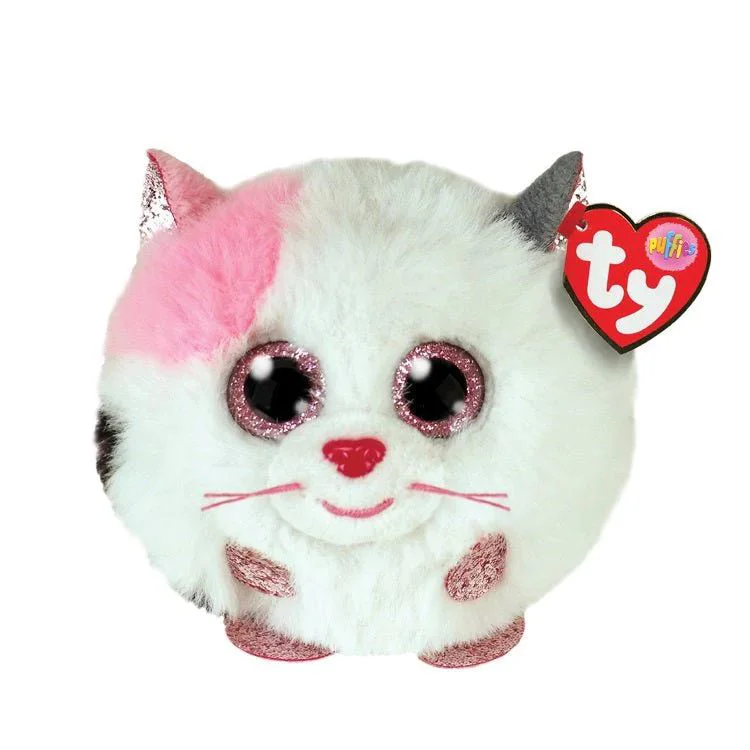 Jucarie de plus TY Beanie Balls Pisica Muffin, 10 cm foto