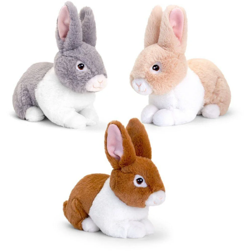 Jucarie de plus Keeleco Iepuras Bunnies, 18 cm, 3 tipuri