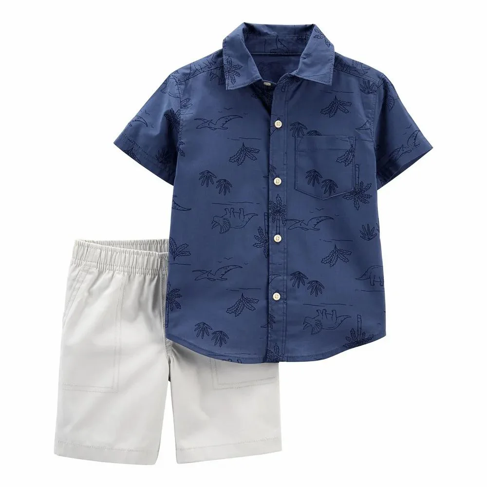 Carter's Set 2 piese Camasa si pantaloni scurti foto